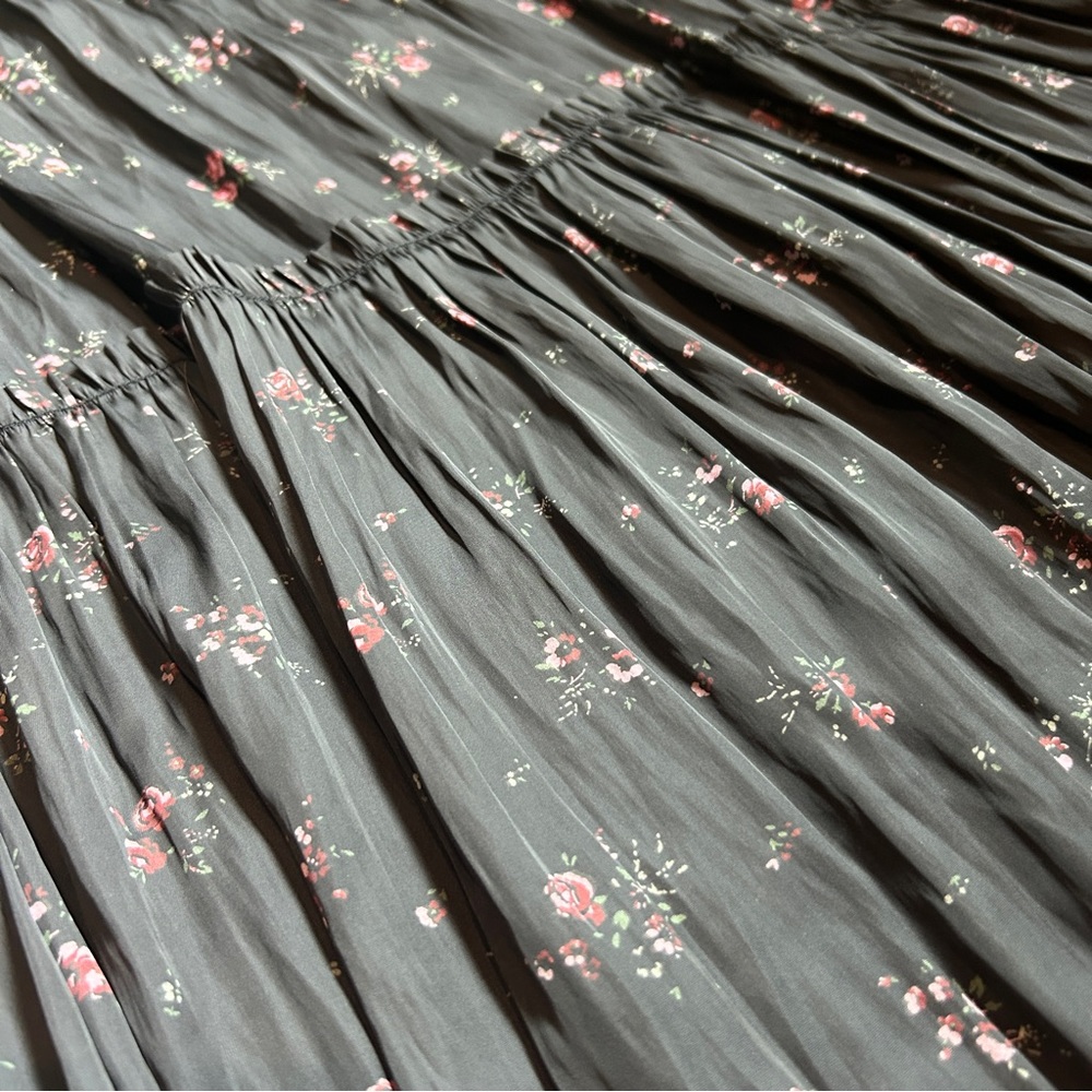 Ulla Johnson Black Floral Maxi Dress - Picture 10 of 12